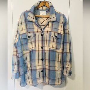 Lucky Brand Plaid Utility Jacket Size L